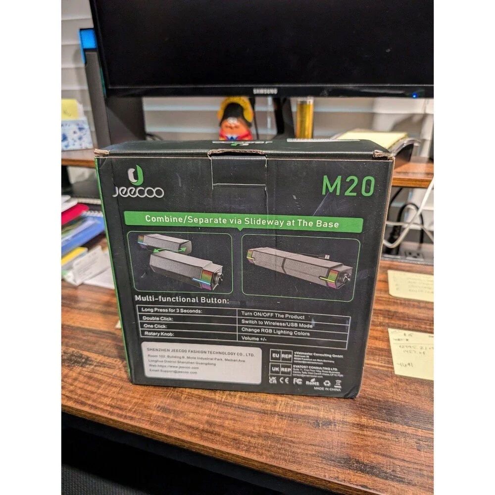 Jeecoo M20 Gaming Computer Speakers / Soundbar